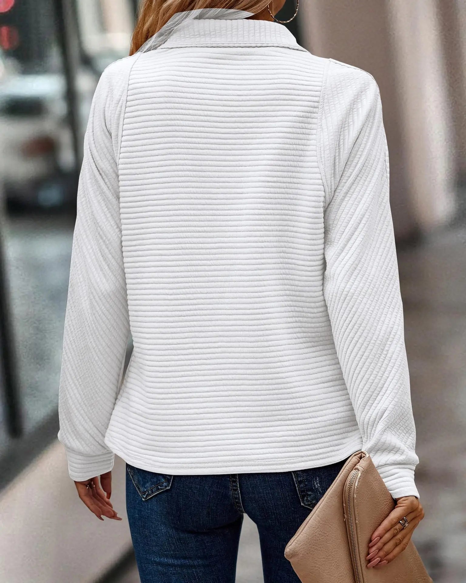 Eleonor - Elegant V-Neck Sweater for Women