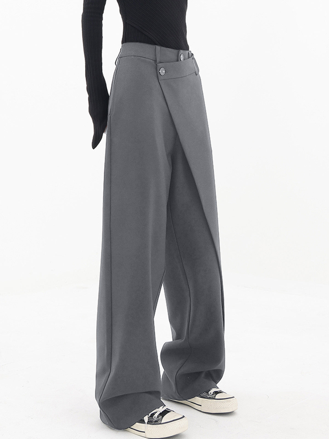 Flattering Women's Asymmetrical Waist Pants