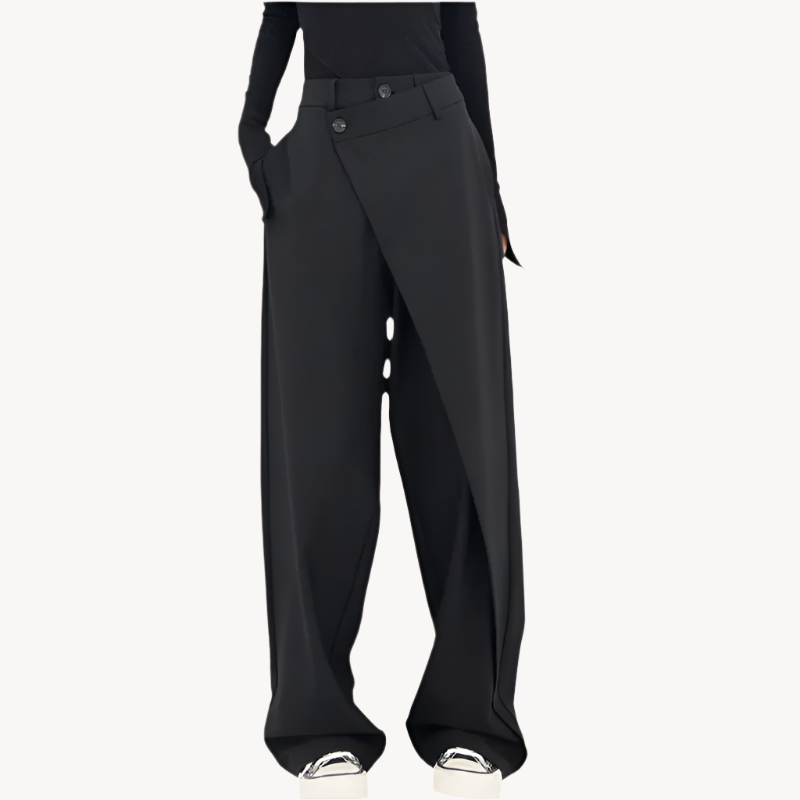 Flattering Women's Asymmetrical Waist Pants