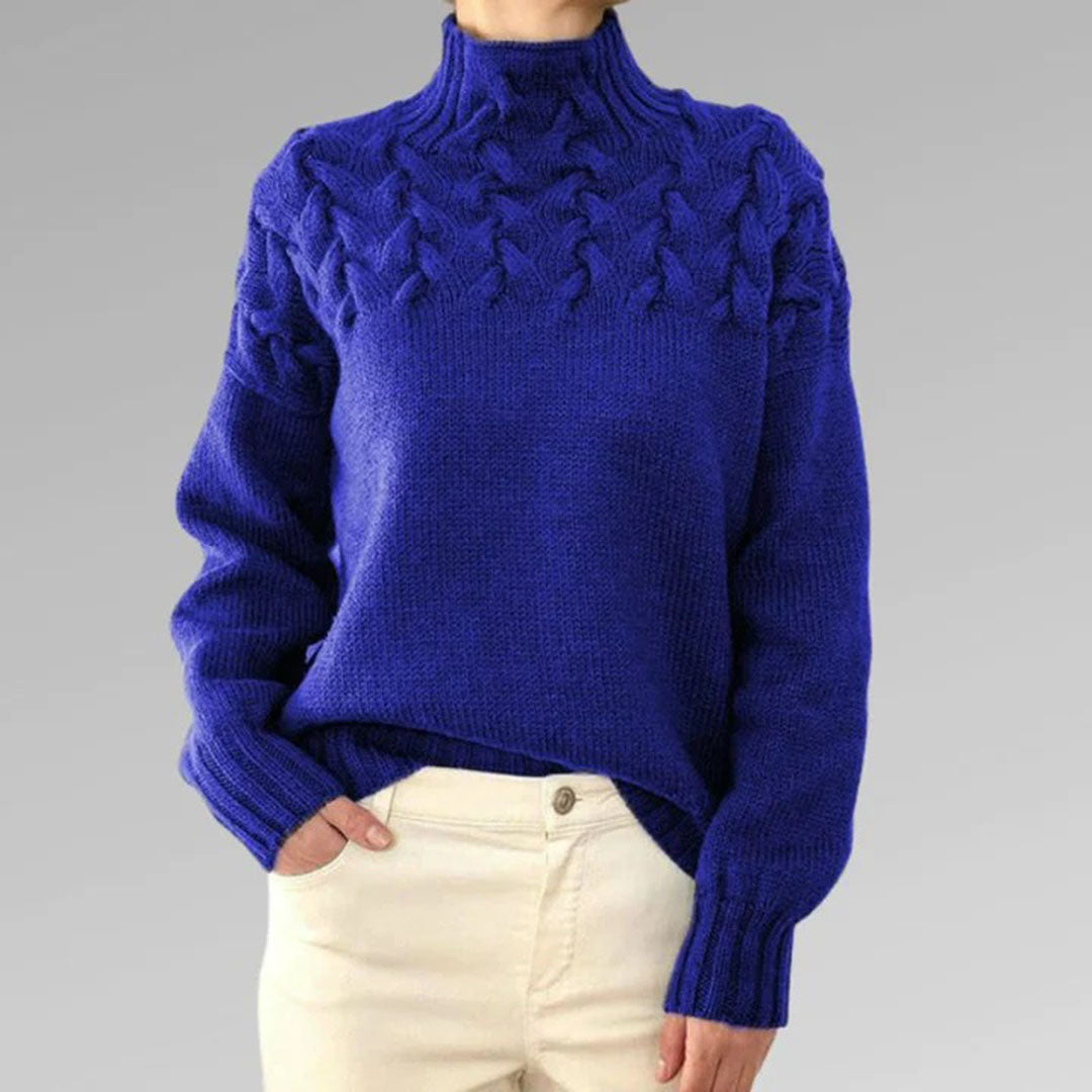Knitted Turtleneck Sweater for Women
