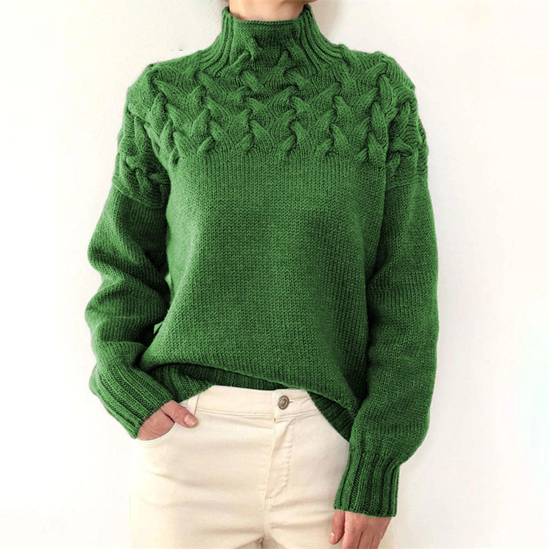 Knitted Turtleneck Sweater for Women