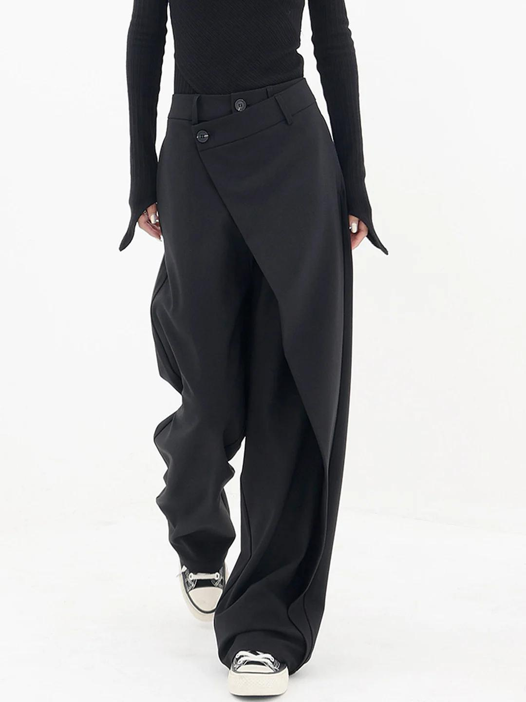 Flattering Women's Asymmetrical Waist Pants