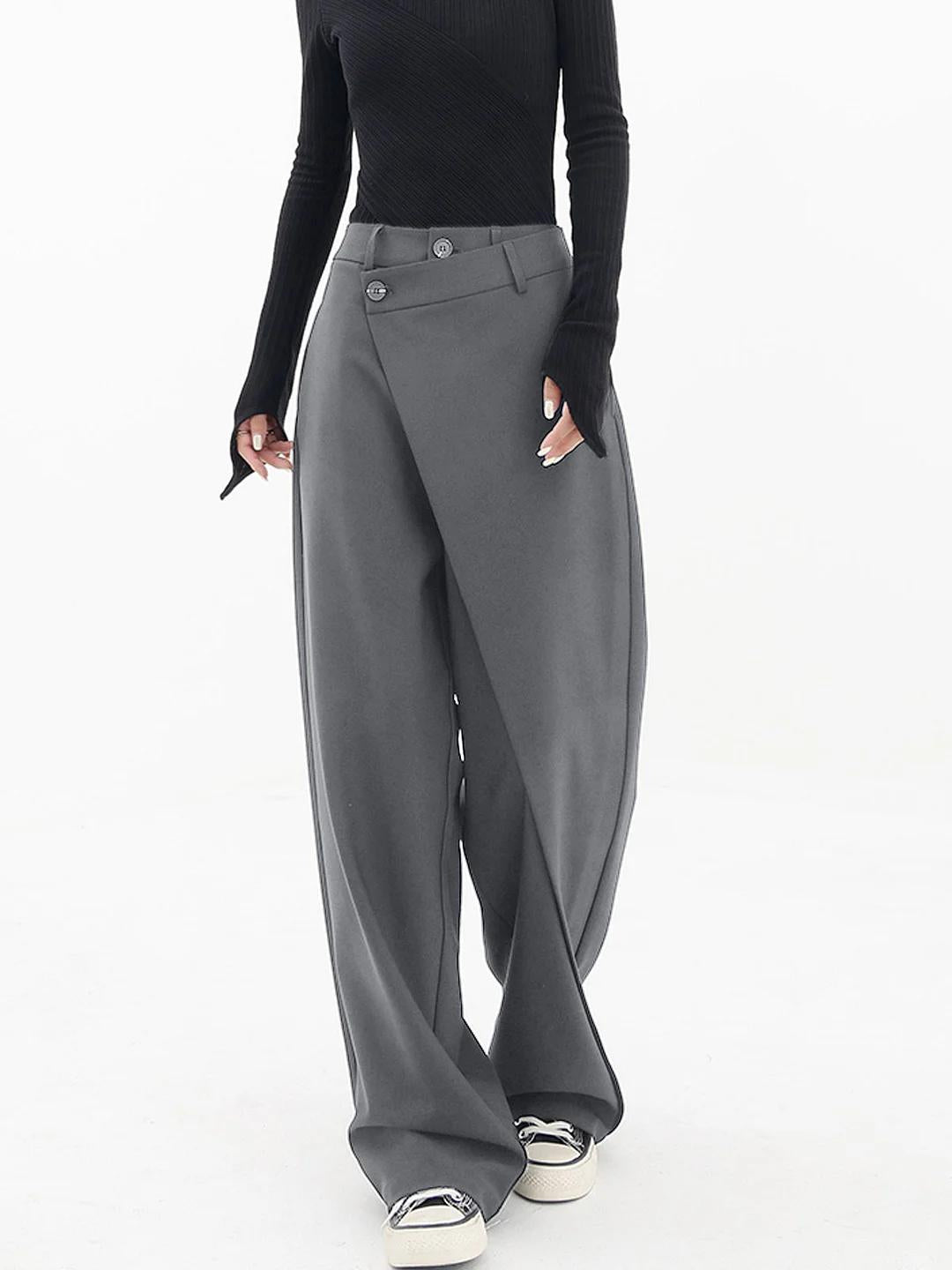 Flattering Women's Asymmetrical Waist Pants