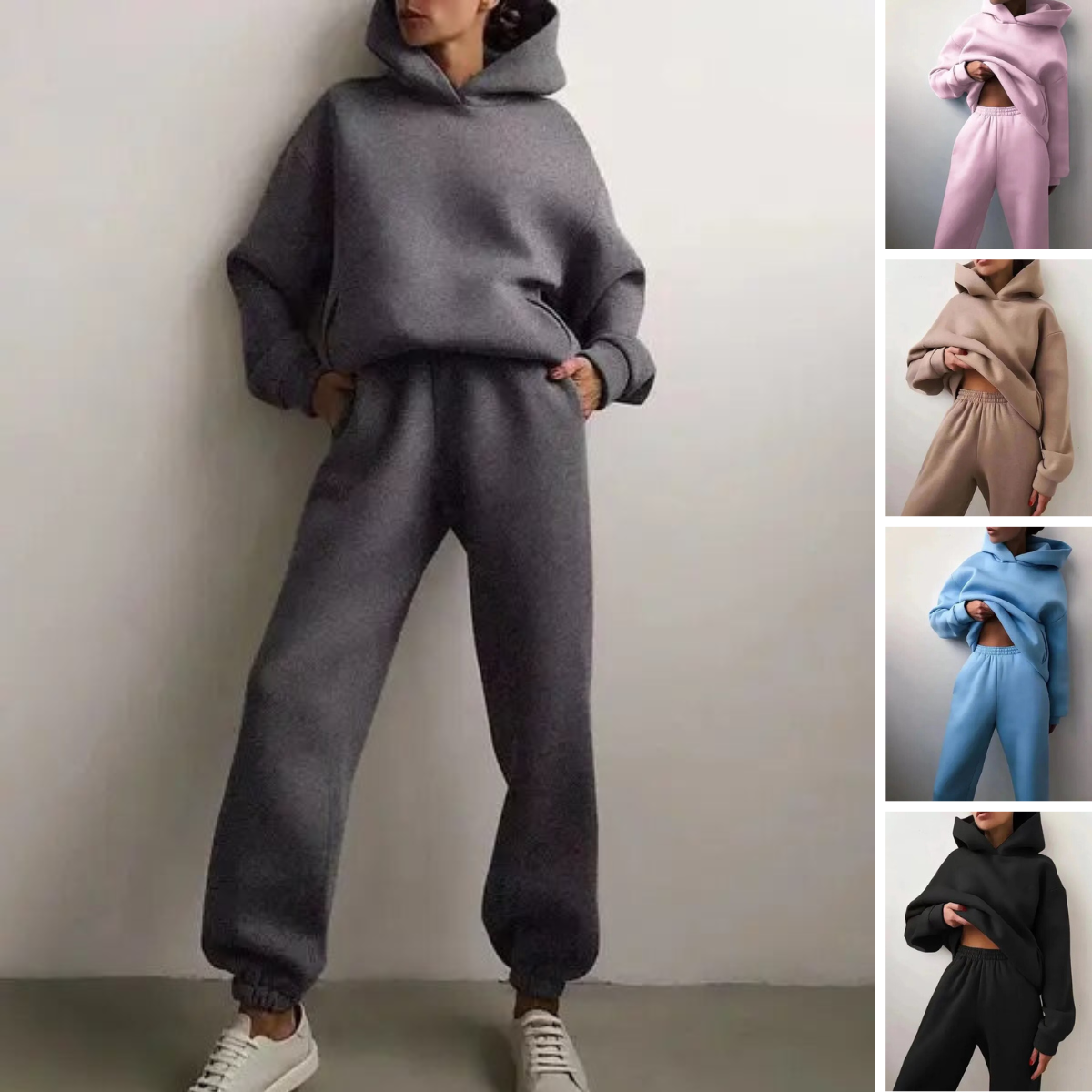 Hoodie and Jogging Pants Set for Women