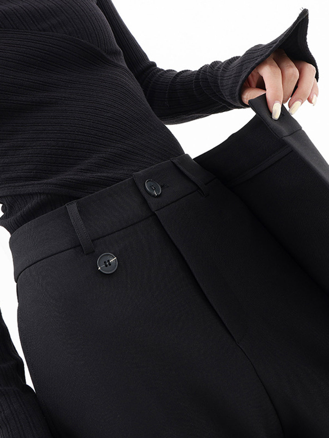Flattering Women's Asymmetrical Waist Pants