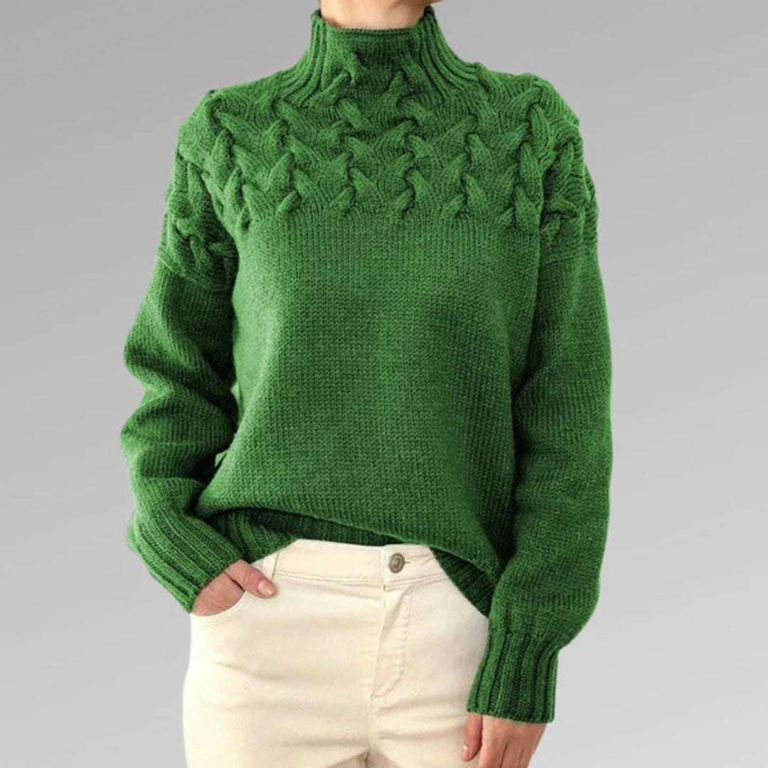 Knitted Turtleneck Sweater for Women