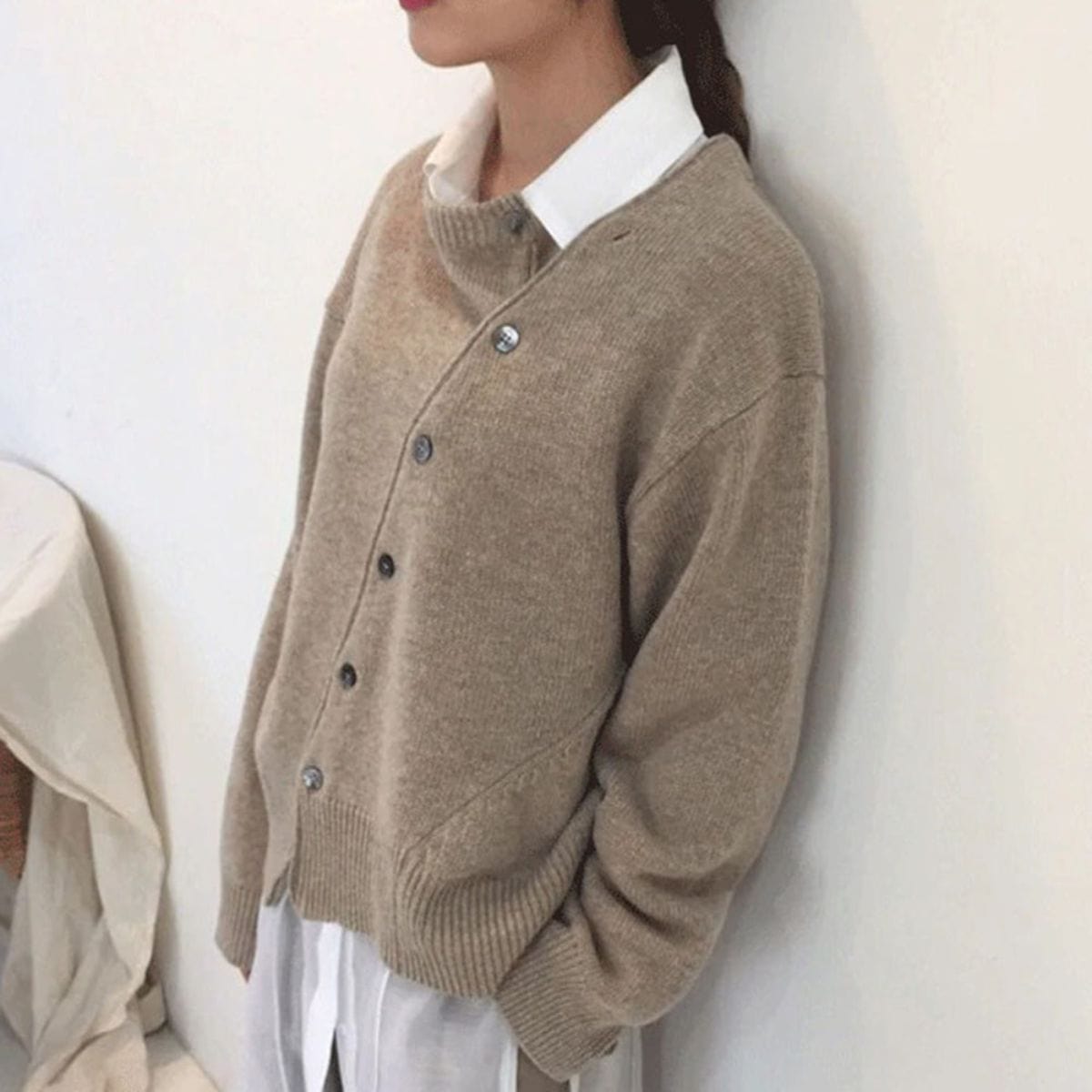 Cashmere Cardigan with Button Details