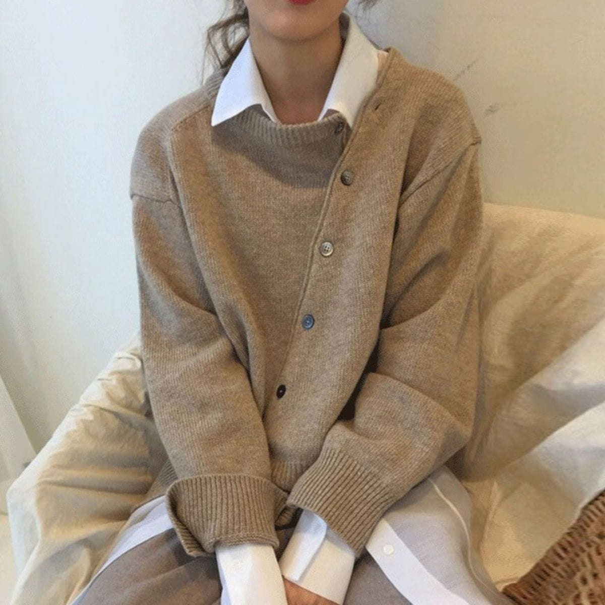 Cashmere Cardigan with Button Details